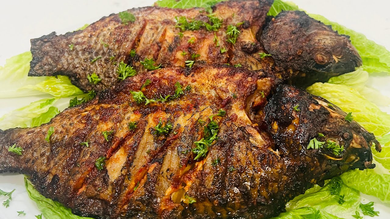 Tasty-Juicy Oven Roasted Tilapia!Check out the recipe below!! The recipe will Blow Your Mind!!!
