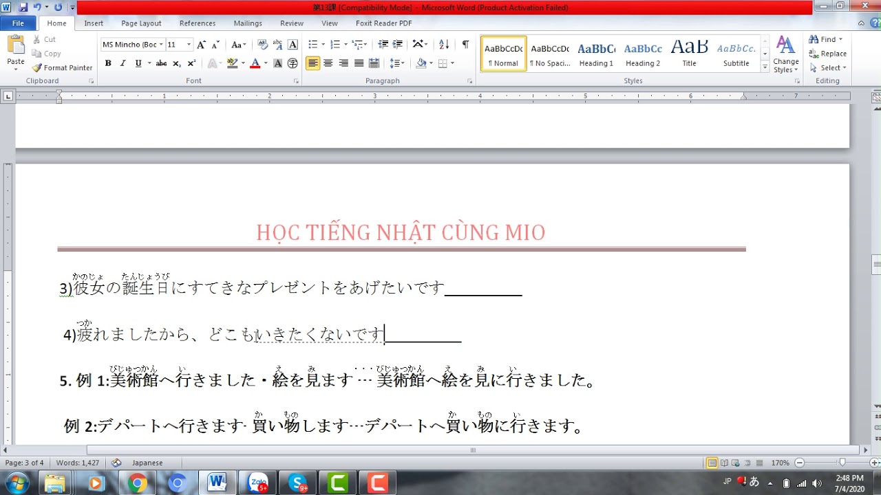 bài 13 minano nihongo ( chữa bài tập )