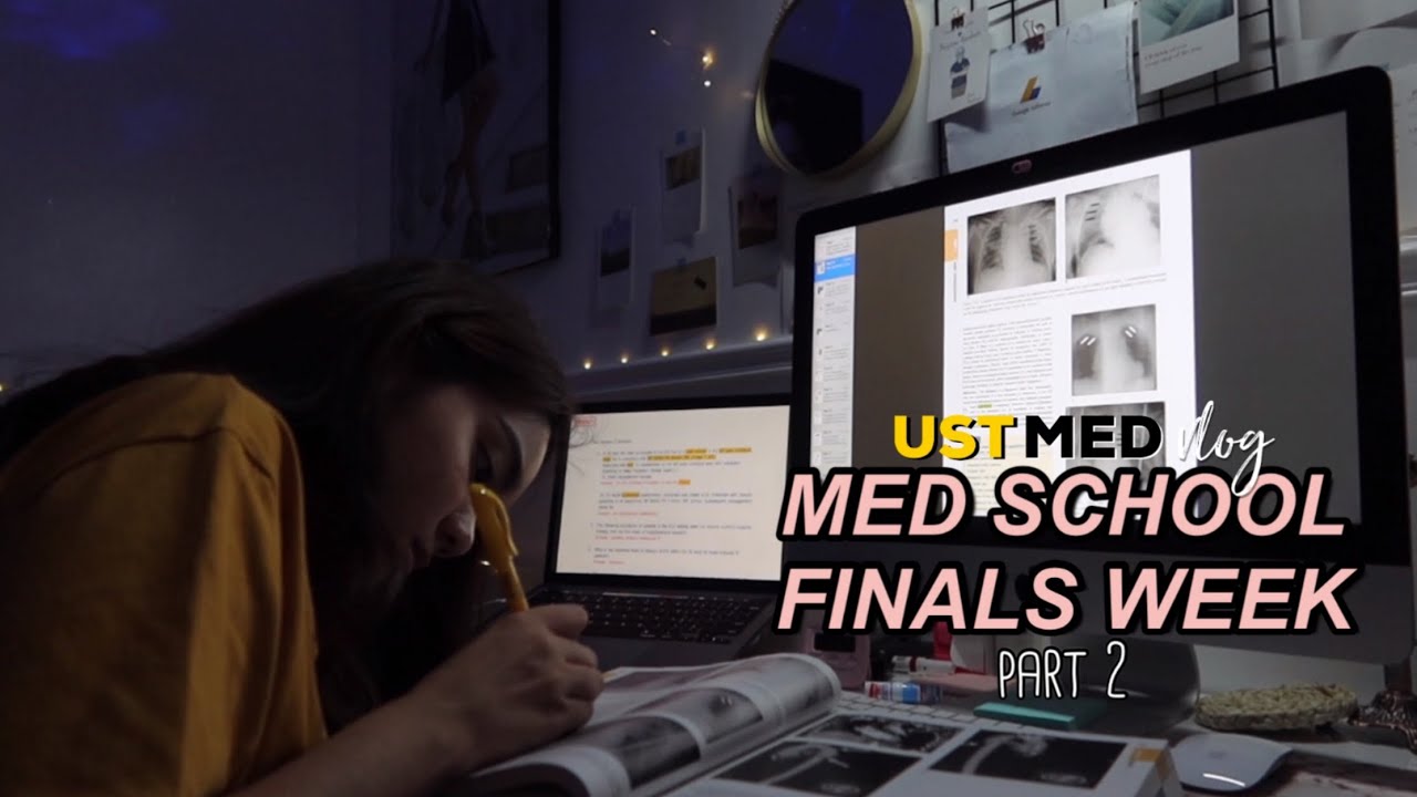 MED SCHOOL FINALS WEEK part 2 (philippines) | UST Med Vlog | Kristine Abraham