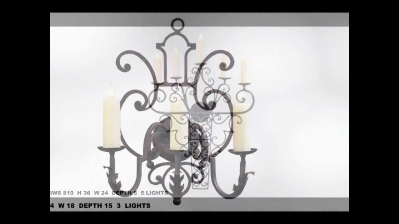 Iluminación Apliques en Hierro Forjado - Wrought Iron Wall Sconces