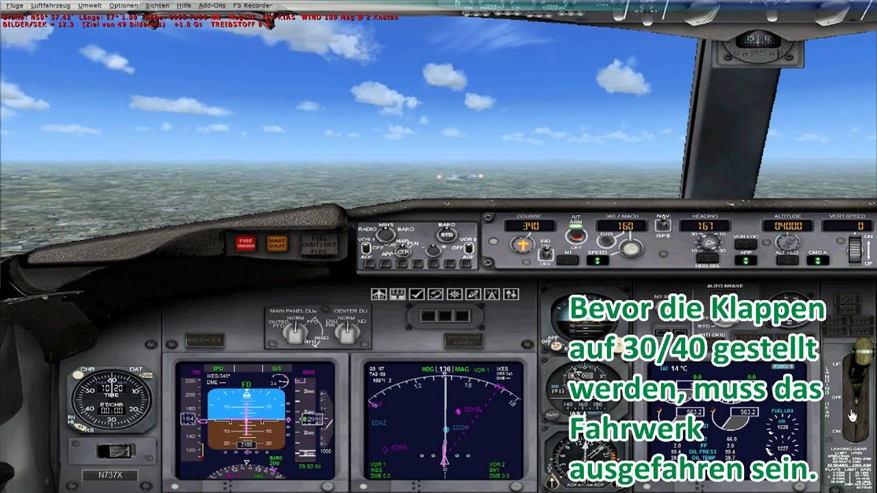 FSX - ILS / AUTOLAND TUTORIAL GERMAN (deutsch) - Landing 737 Cologne/Bonn