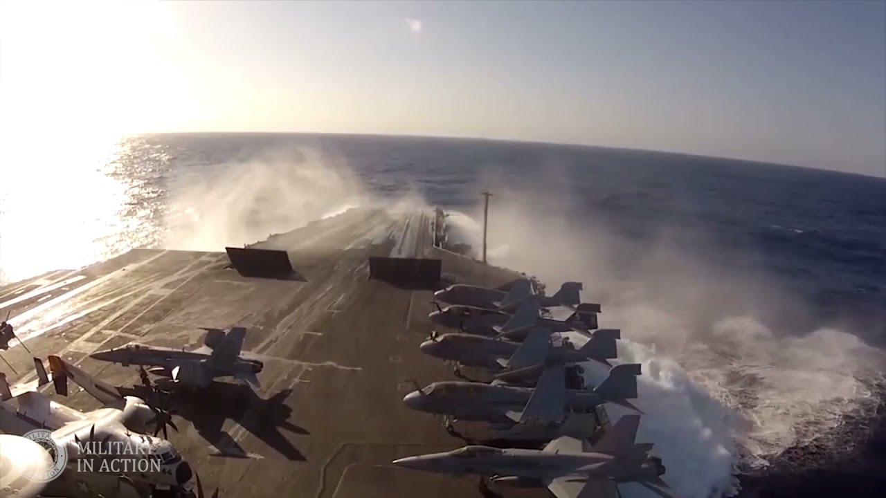 Navy Aircraft Carrier In Heavy Seas [ EXPENSIVE SHIPS ]