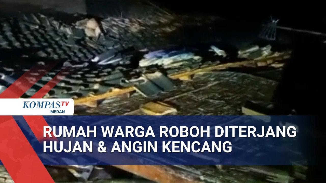Sejumlah Rumah dan Warung di Lampung Roboh akibat Diterjang Hujan Disertai Angin Kencang