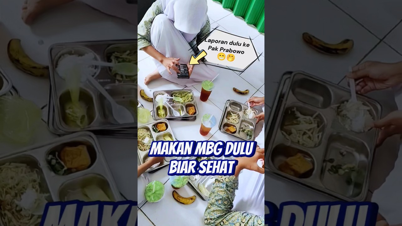 Momen makan MBG bareng bestie 😁😁 #shorts #anaksekolah #smp #abg #cantik #mbg #prabowo