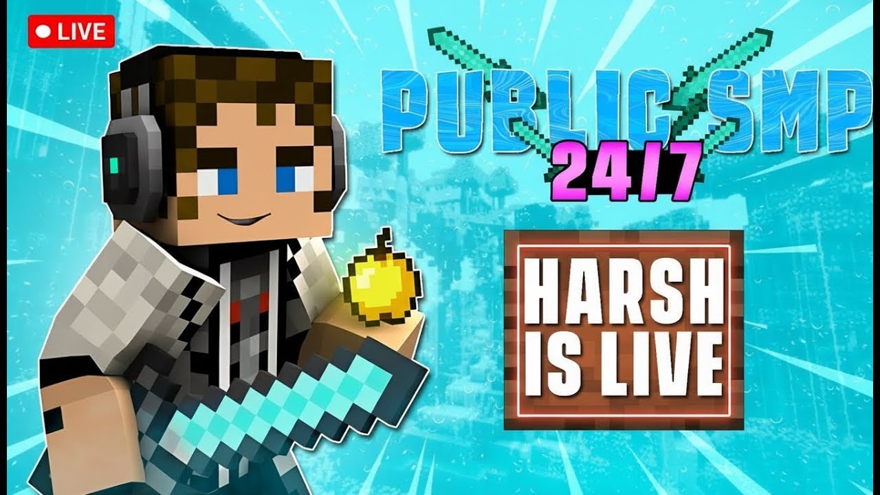 Minecraft SMP LIVE | PUBLIC SMP 24/7 JAVA + BEDROCK | PLAYING IN McFleet #live #minecraft