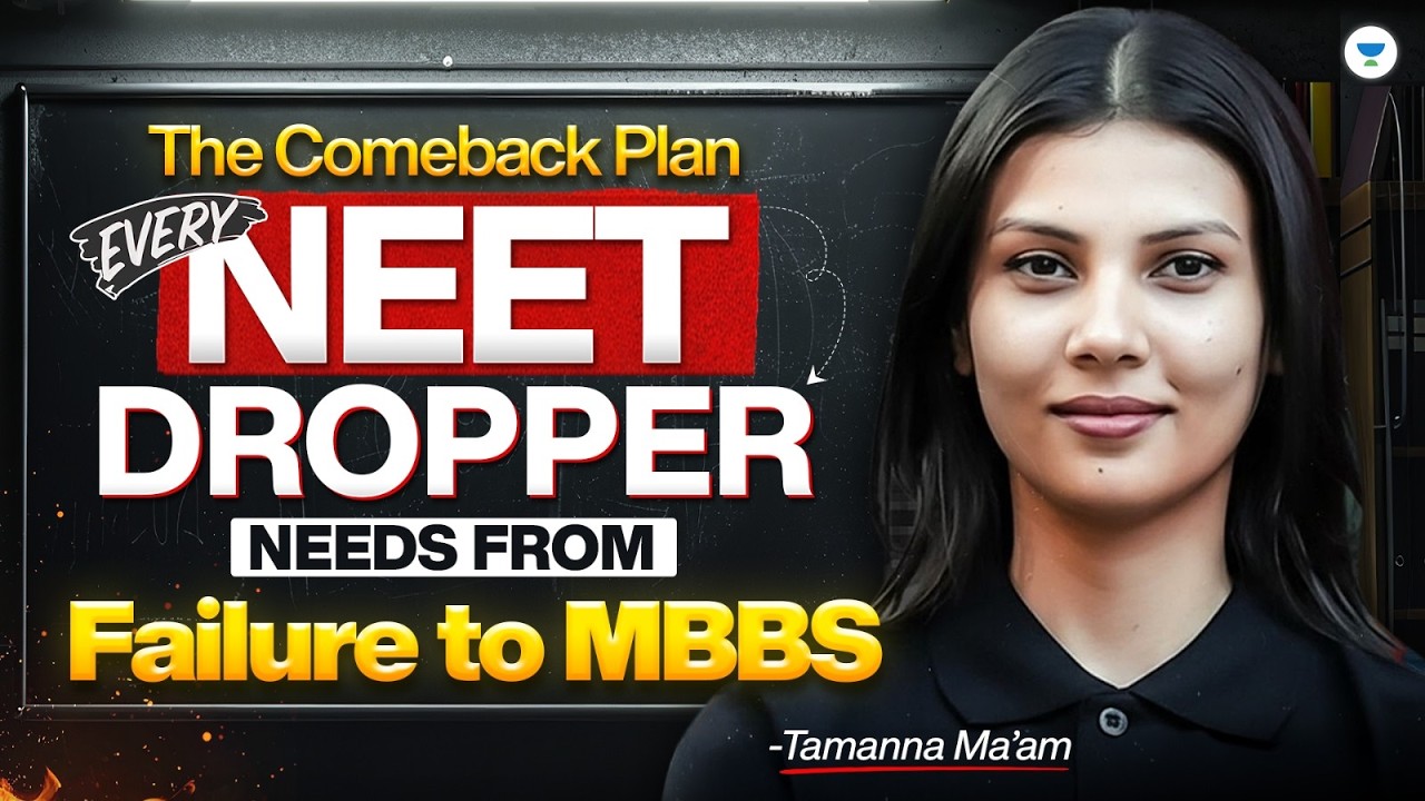NEET Dropper Strategy 2027 | Turn Failure into MBBS | Tamanna ma'am