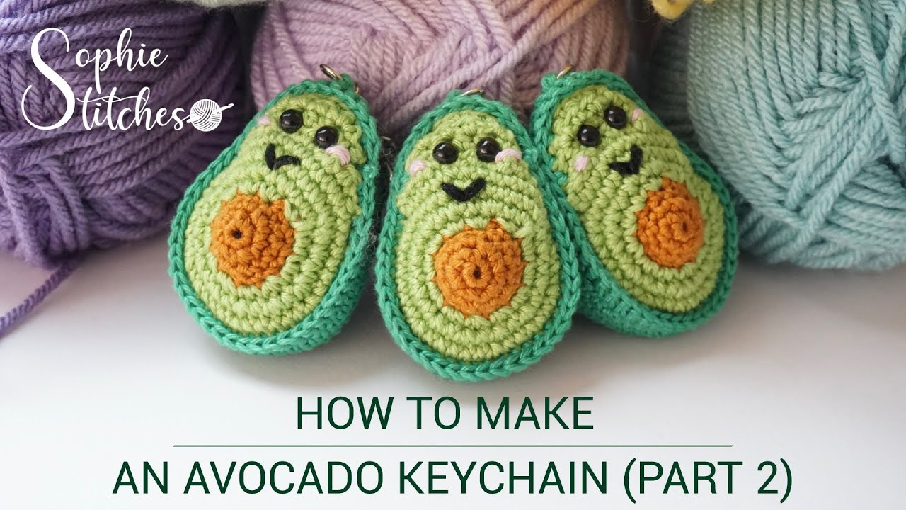 How to crochet an avocado keyring (Part 2)