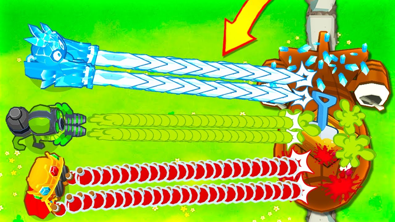 Double Projectile Mod vs Dummy Boss (BTD 6)