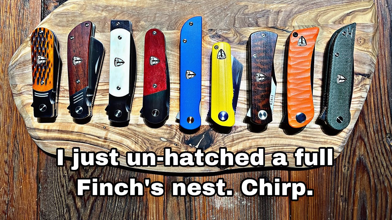 Un-hatching the FULL Nest of #Finch Knives!