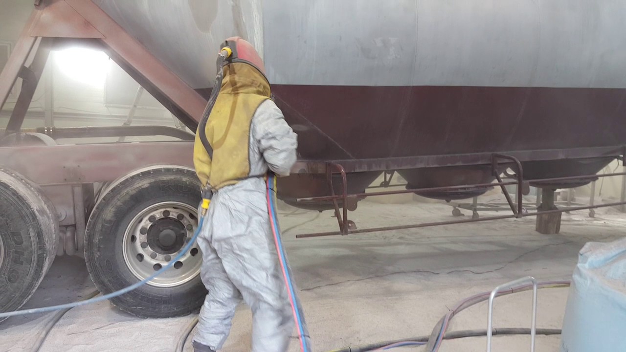 [샌딩몰] 독일산 CONTRACOR 직압식 샌드블라스트 특장차 도장박리