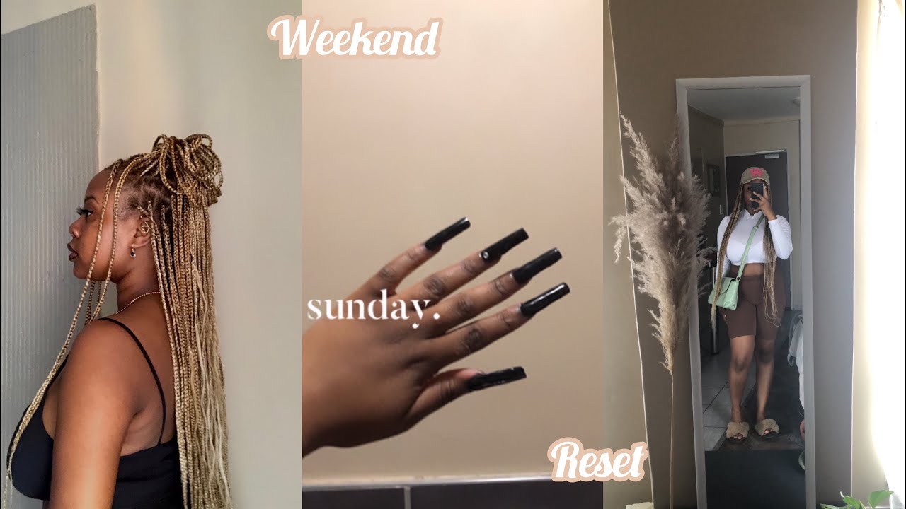 Reset vlog: knotless braids, shopping, cooking, cleaning + // Chantal M