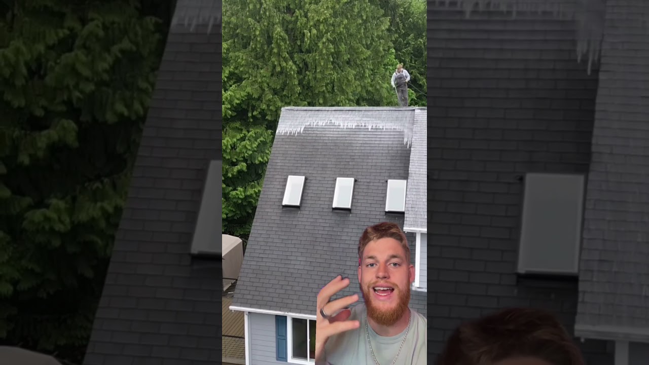 Как помыть крышу кислородным отбеливателем (перкарбонатом натрия)