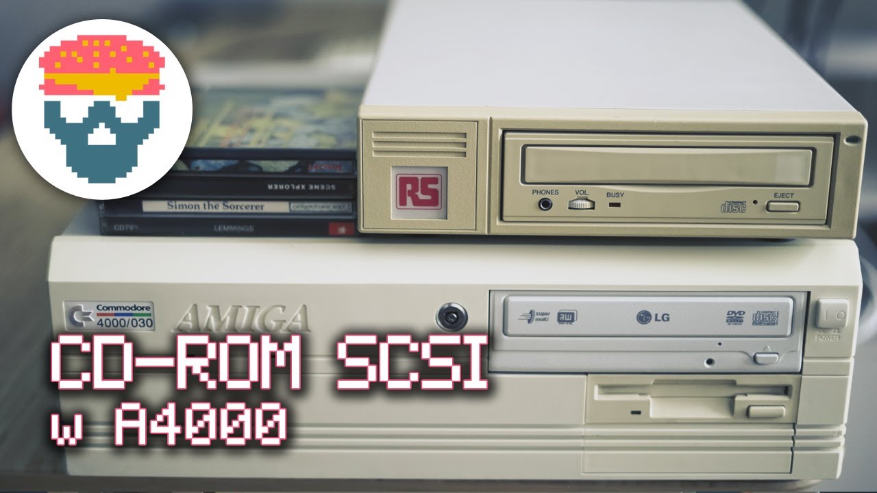 Zewnętrzny CD-ROM SCSI do Amigi