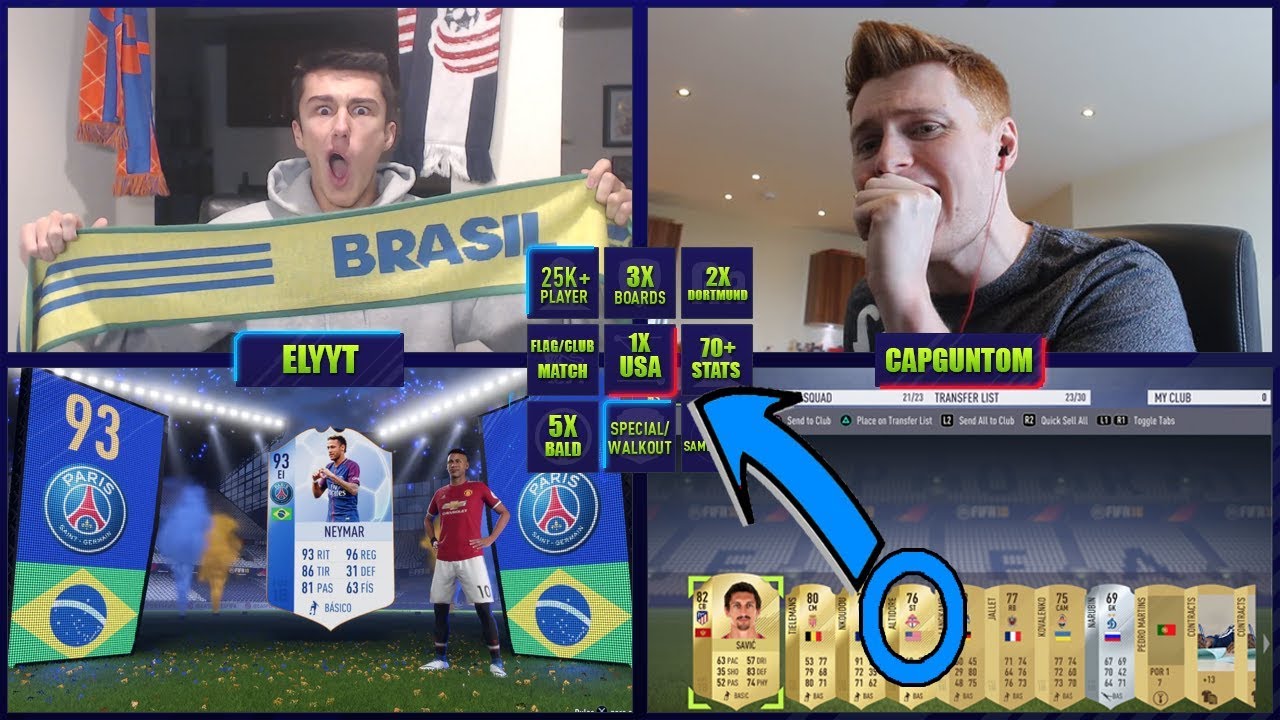 INSANE FIFA BINGO vs CAPGUNTOM! (CRAZY WALKOUT!) | FIFA 18 PACK OPENING |  FIFA 18 ULTIMATE TEAM