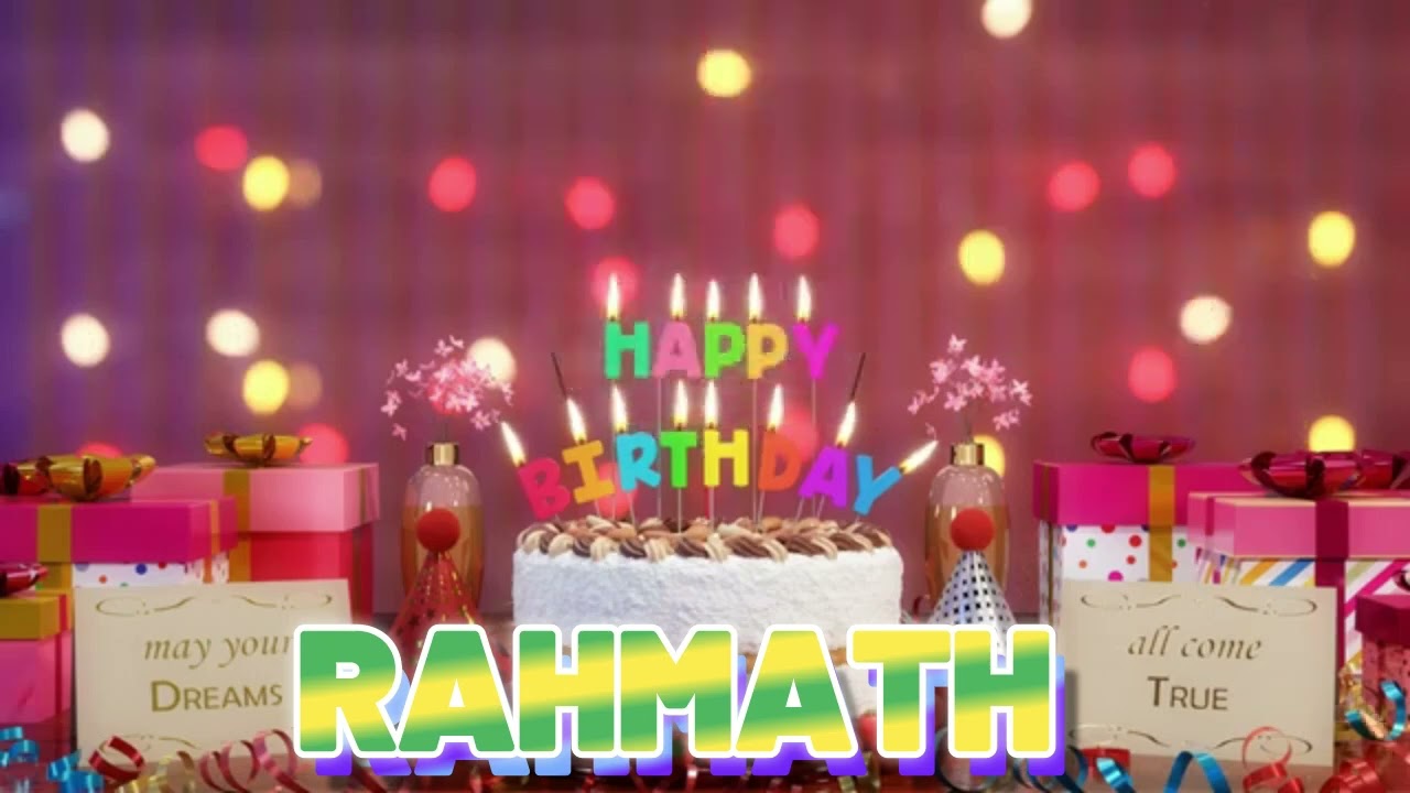 RAHMATH Happy Birthday Song with Names 🌟 Happy Birthday to You