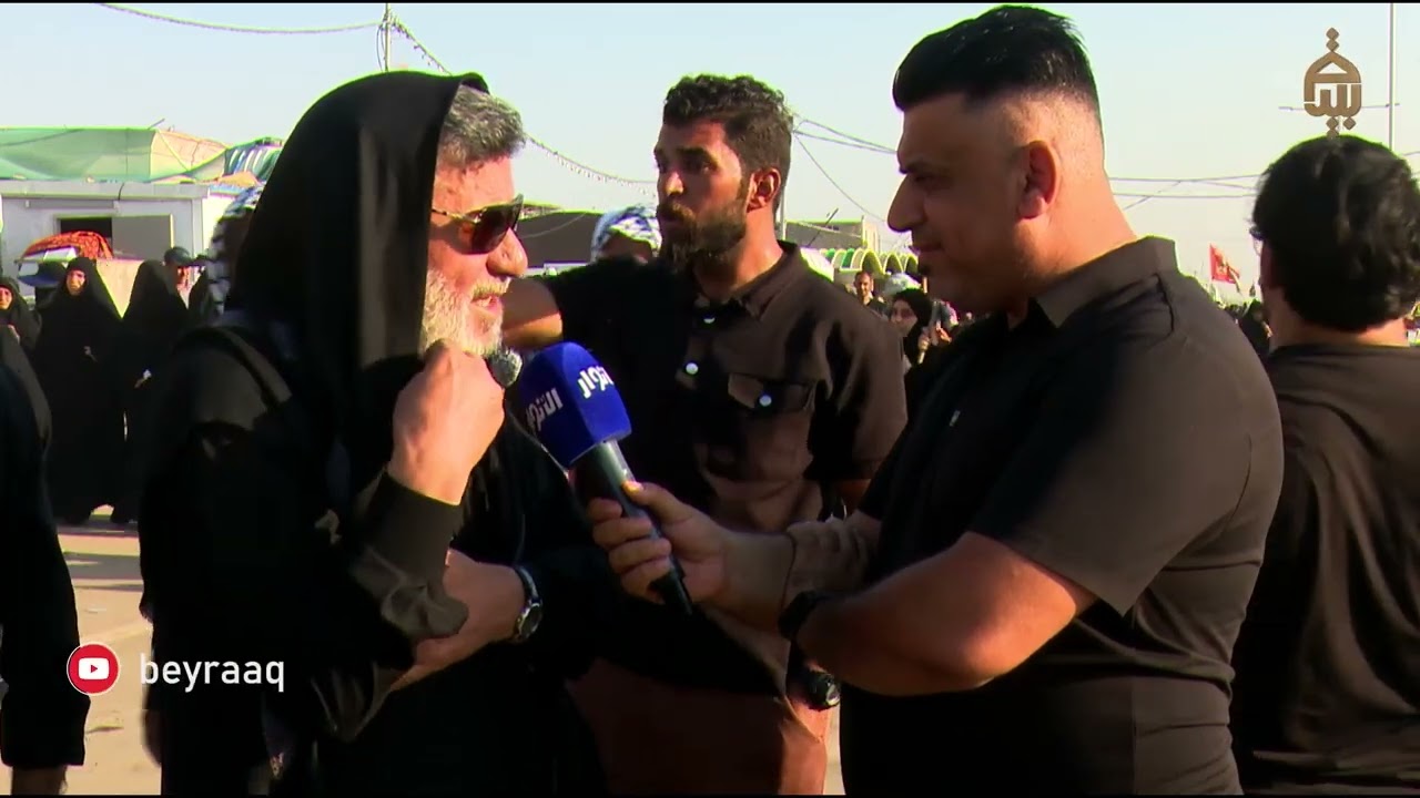 لقاء مع سماحة الشيخ جعفر الابراهيمي من طريق النجف الى كربلاء