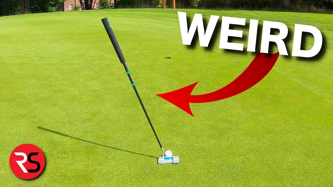 SO WEIRD: Free standing golf putter!
