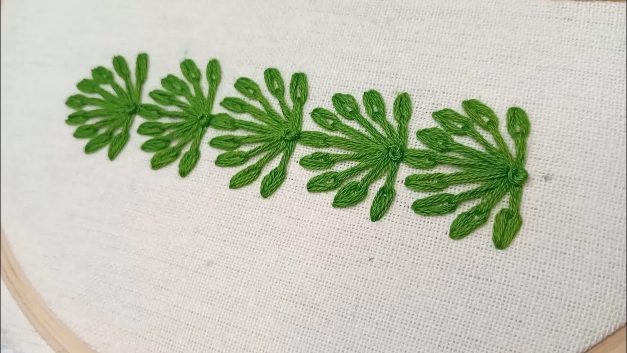 Elegant Floral Embroidery | Easy And Beautiful Design | Create Stunning Floral Embroidery