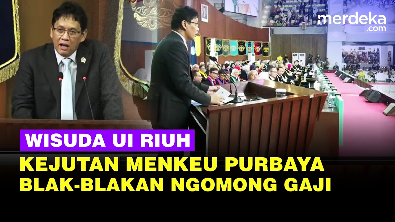 [FULL] Kejutan Purbaya Buka-bukaan Gaji Menteri & Komisaris, Riuh Satu Ruangan Wisuda UI