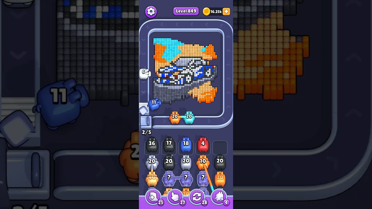 Pixel Flow — hard level 849