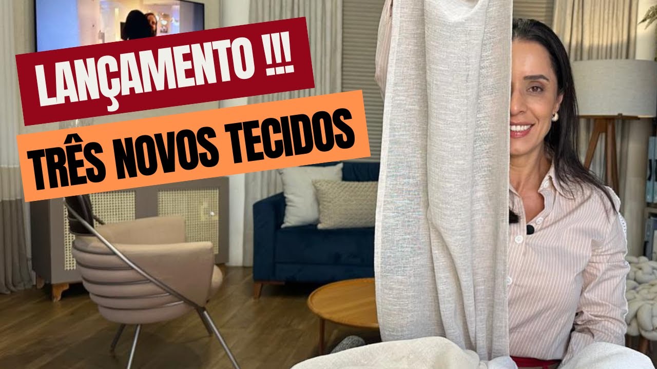 Tecidos para Cortina sob medida - Linho para Sala e Quarto - Cortina Wave - Cortinas Modernas