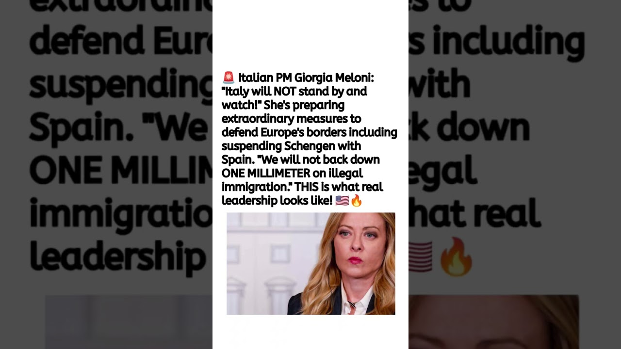 Giorgia Meloni's Border Security Plan Sparks European Debate 🇮🇹