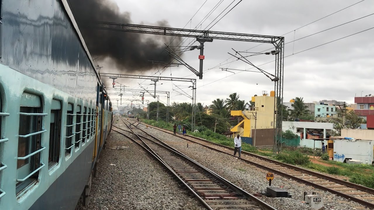 Part 6: ALCo Smoking and Chugging show! KJM WDG-3a Vishwamanava Express ASK-SBC Journey