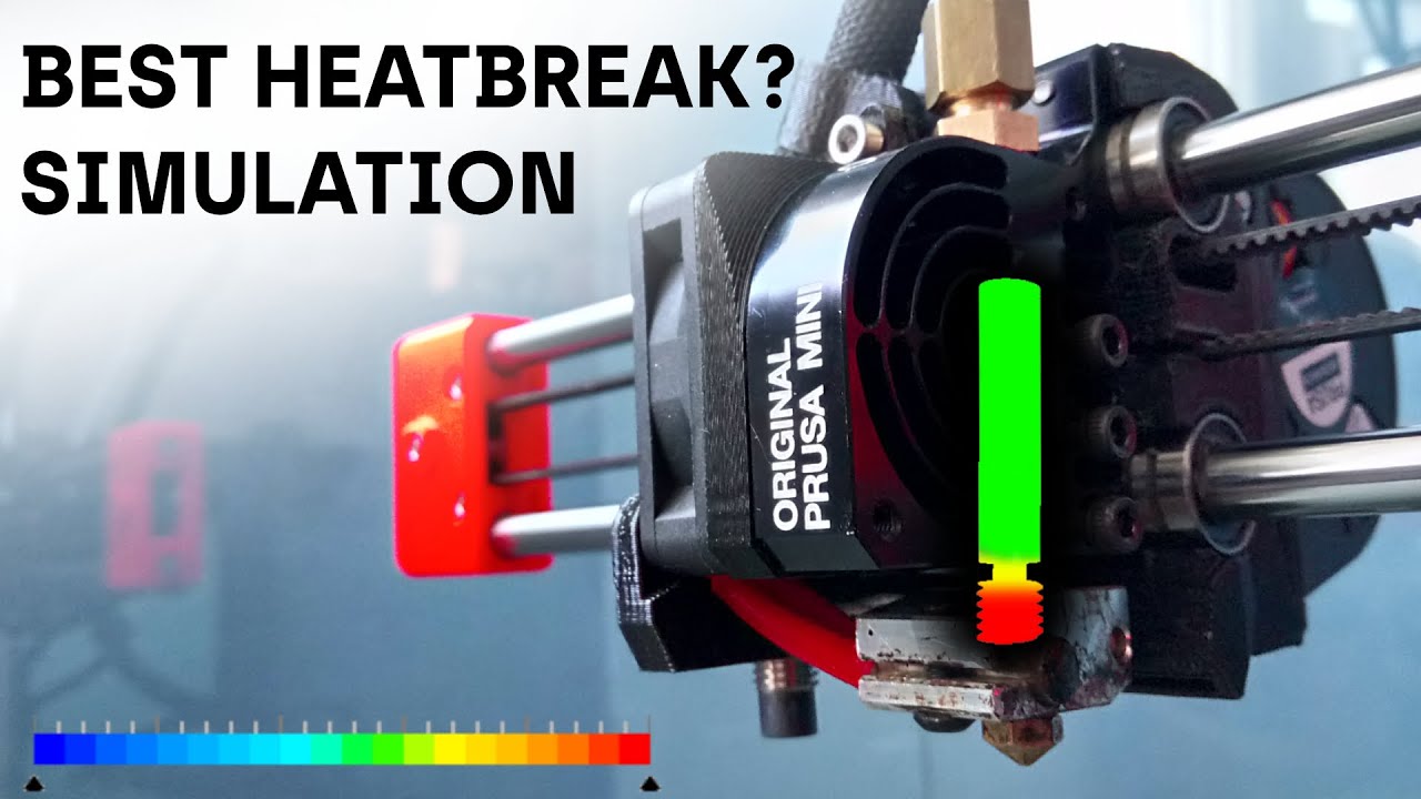Prusa Mini Heatbreaks Simulated Brozzl, Bondtech, Copperhead