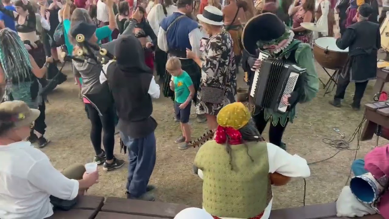 Bristol Renaissance Faire Drumjam Ft. Clan Tynker and Freestylers of Piping 08 27 2023
