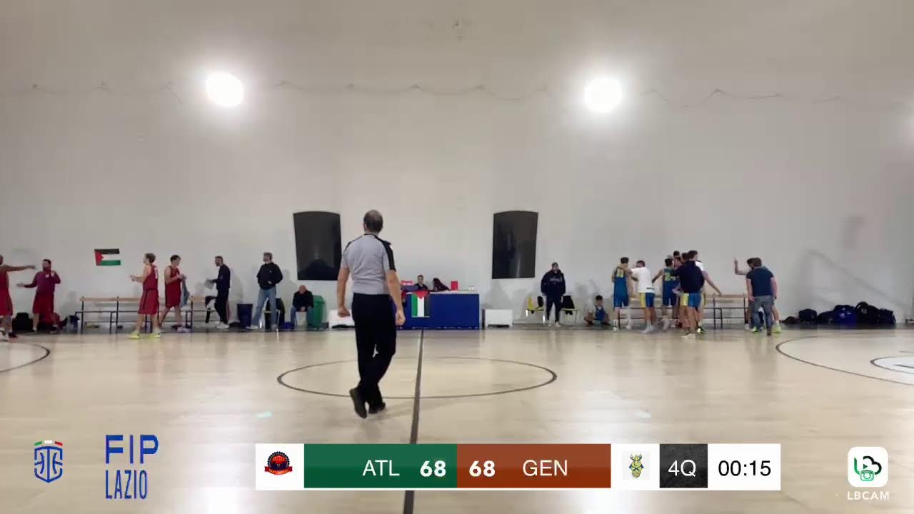 Diretta FIP Lazio - Divisione Reg. 1: Atletico S.Lorenzo vs Basket Genzano.