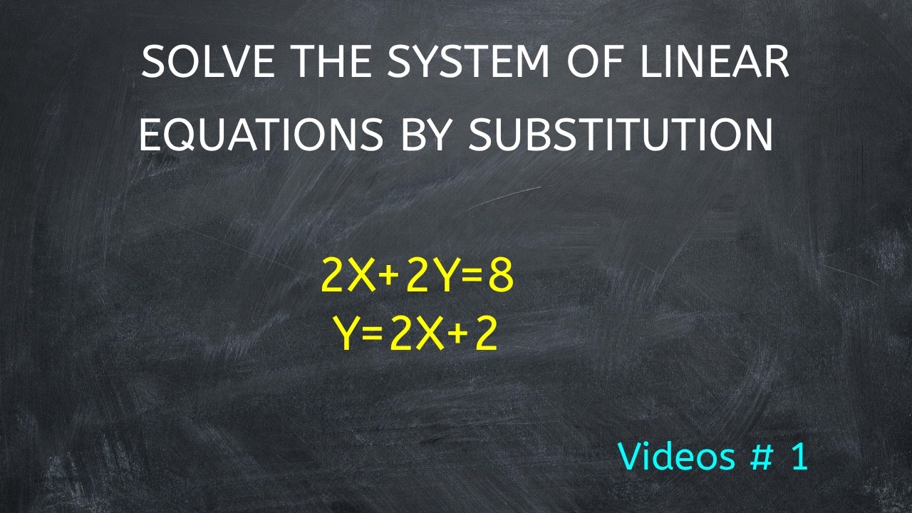 Solve system of Equations by substitution