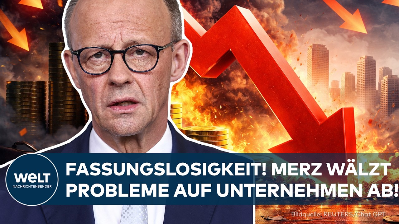 REGIERUNG: Mitten in der Wirtschaftskrise! Merz w&auml;lzt eigene Probleme auf gebeutelte Unternehmen ab!