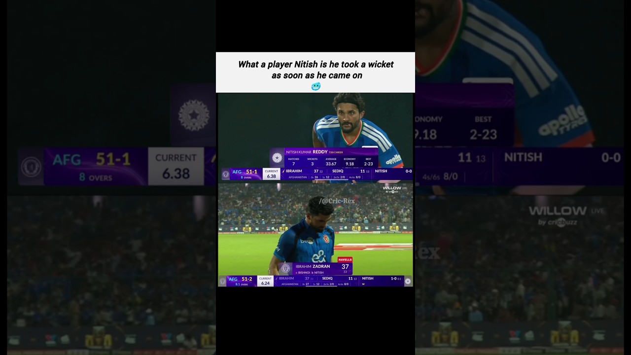 Nitish Kumar Reddy show 🥶📈#indvsafg