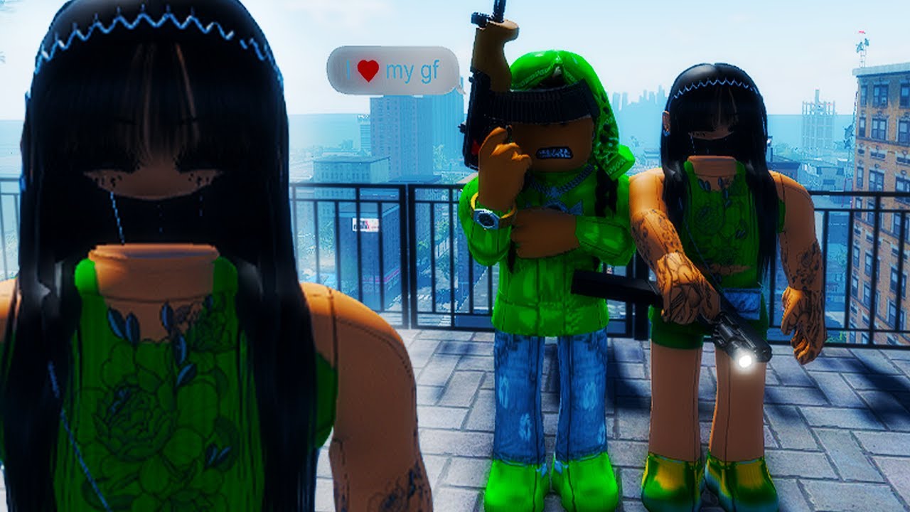 My GIRLFRIEND Became a THUG in THA BRONX 3 (ROBLOX HOOD RP) 😭🔫