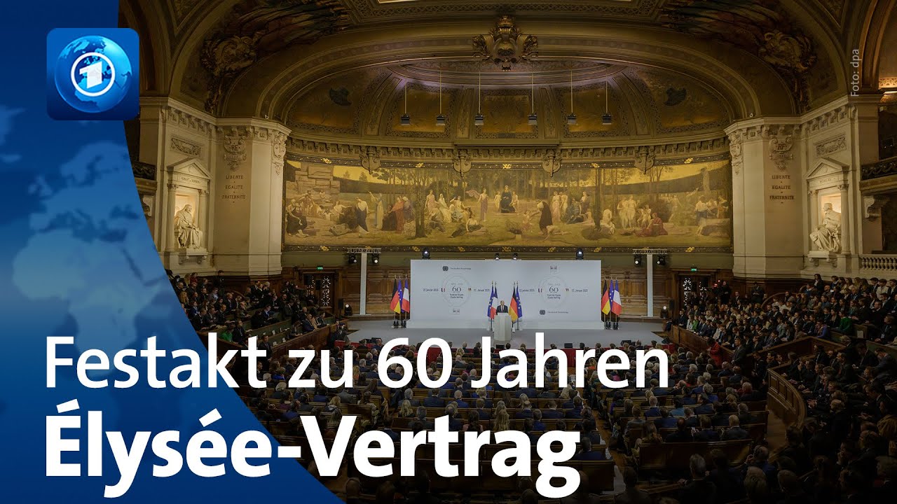 Deutsch-französische Freundschaft: Festakt zu 60 Jahren Élysée-Vertrag