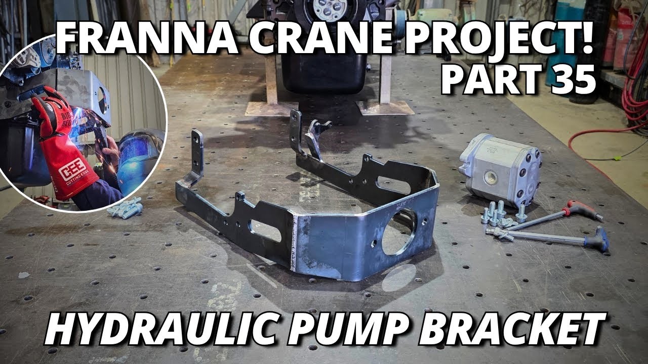 We&rsquo;re Fabricating the Hydraulic Pump Bracket! | Franna Crane Project | Part 35
