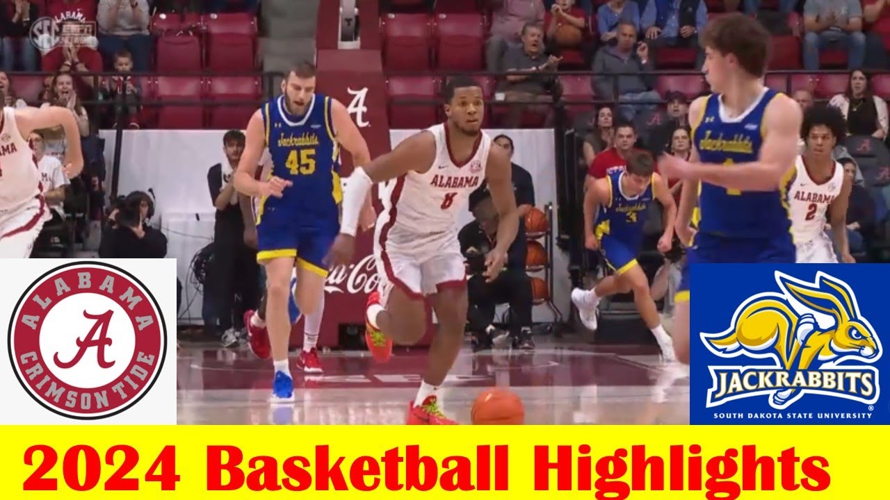 South Dakota State vs #5 Alabama Basketball Game Highlights 12 29 2024