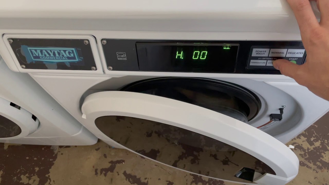 Changing the 'J' Setting on a Maytag Commercial Coin-Op Laundry Machine