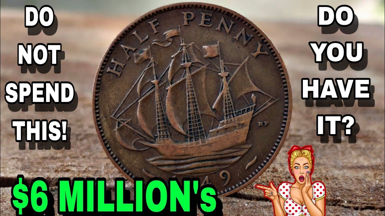 UK half Penny Top 8 Ultra UK half penny coins worth A lot of Money - Half Penny worth money!