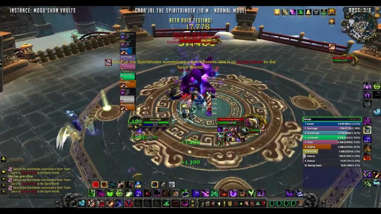 Method vs Garajal the Spiritbinder (10M) - [Affliction Warlock] - MoP Beta Raid Testing