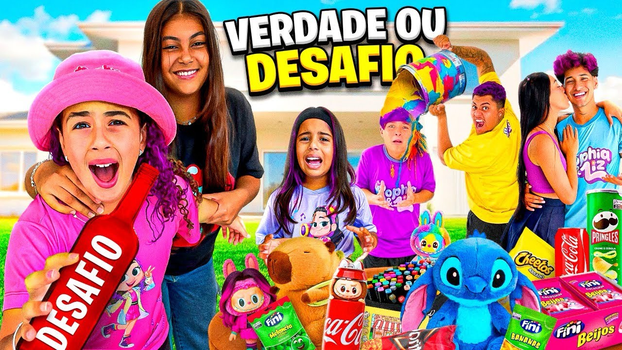 ERA PRA SER APENAS UM VERDADE OU DESAFIO ENTRE A VALENTONA DO CONDOMÍNIO E A TURMA DA SOPHIA!