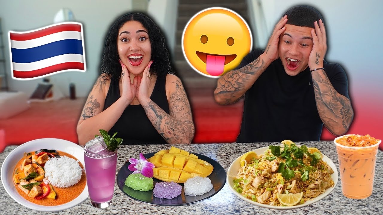 WE TRIED THAI FOOD FOR THE FIRST TIME!!
