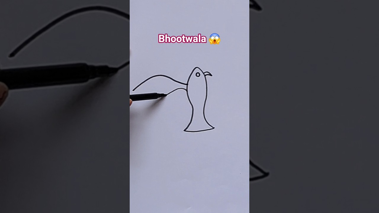 bhoot ka video 👹 dangerous ghost drawing 