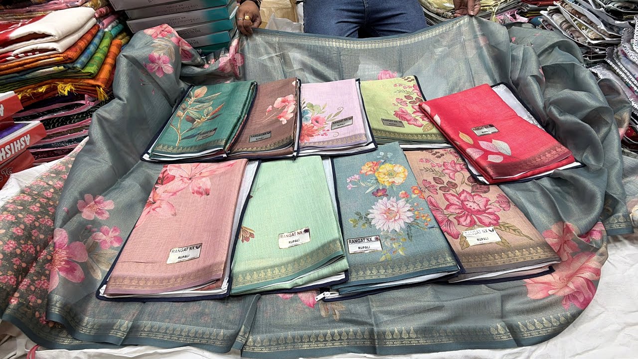 chickpet Bangalore wholesale fancy Sarees||Single saree courier available