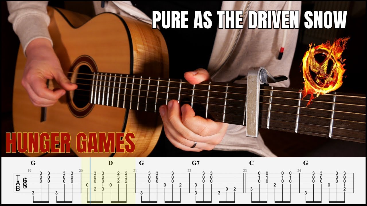 Pure As The Driven Snow (Rachel Zegler) - GUITAR tutorial with TABS