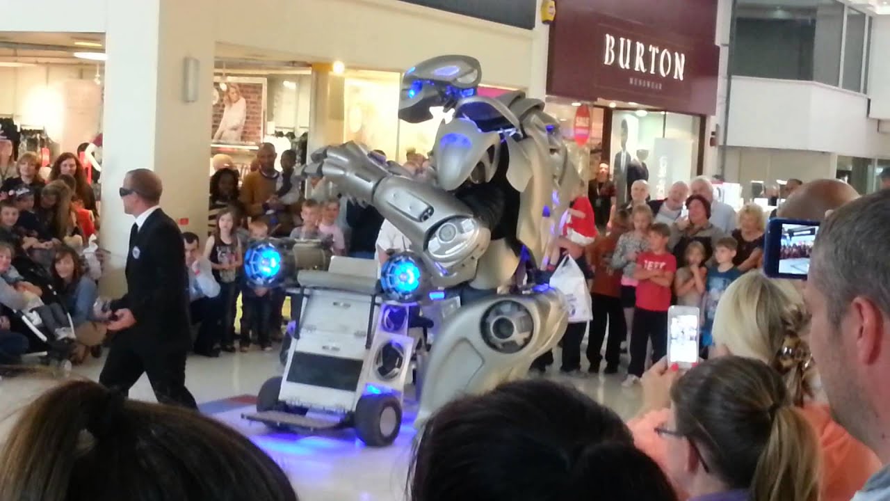 Titan the robot at weston favel shoping centre northampton