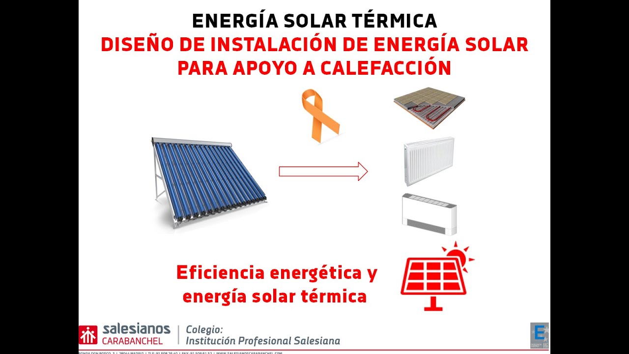 Diseño de instalación solar térmica para apoyo a calefacción