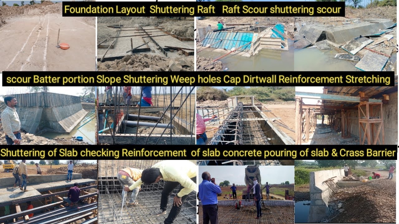 Construction  Slab culvert Complete video foundation to slab and A to Z