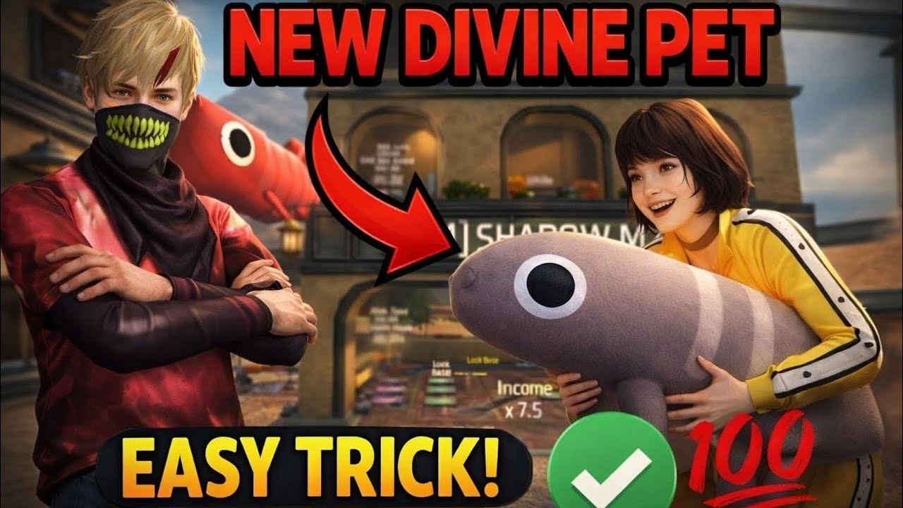 Finally new Divine pet glitch 100% working,must watch,watch it before too late #freefire #steelapet 