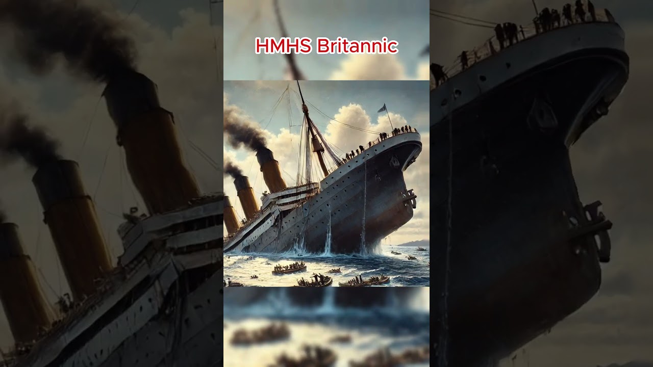 White Star Trio: Olympic's Success, Titanic's Tragedy, Britannic's War Loss #shorts #short